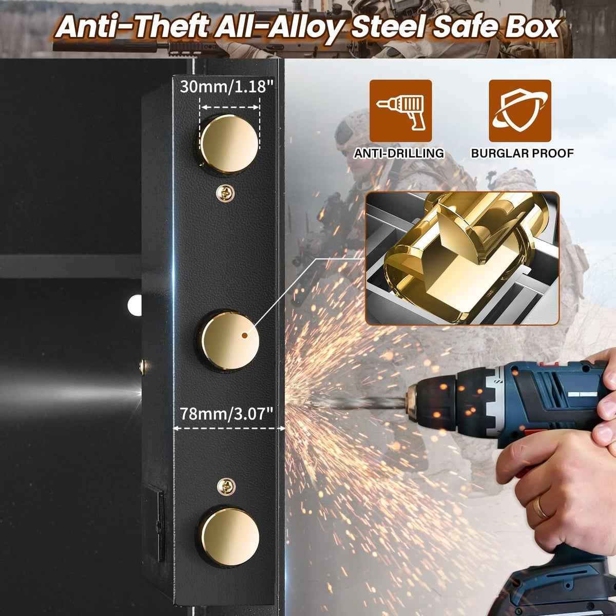 VIDXCVIT home safe spare keys for easy access in emergencies.