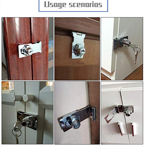 VIDYSUFYR keyed hasp for small doors and drawers with secure access