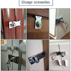 VIDYSUFYR keyed hasp for small doors and drawers with secure access
