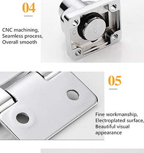VIDYSUFYR sleek round hasp lock with chrome finish for modern storage