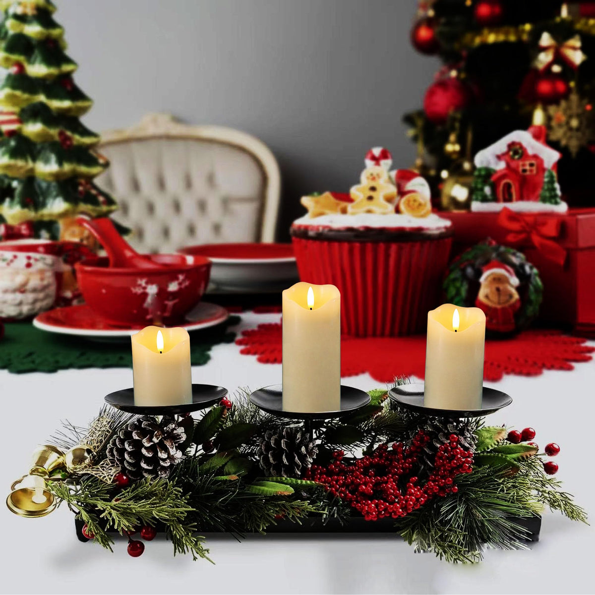 VIEWELLD set of 3 candles in 4-6 inch heights for versatile decor