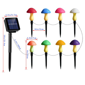 Viewpick solar mushroom lights memory function preserves last setting for quick startup.