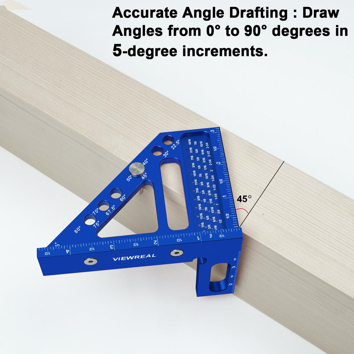 ViewReal 3D square laser etched markings enable quick readings