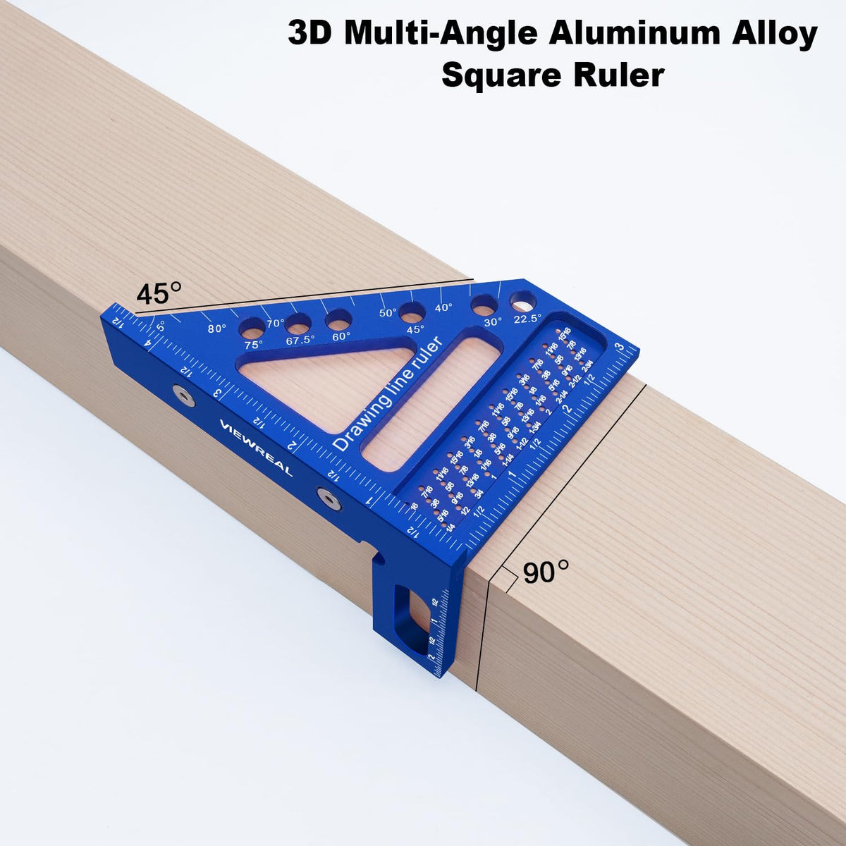 ViewReal 3D square pin holes support stable angle pins