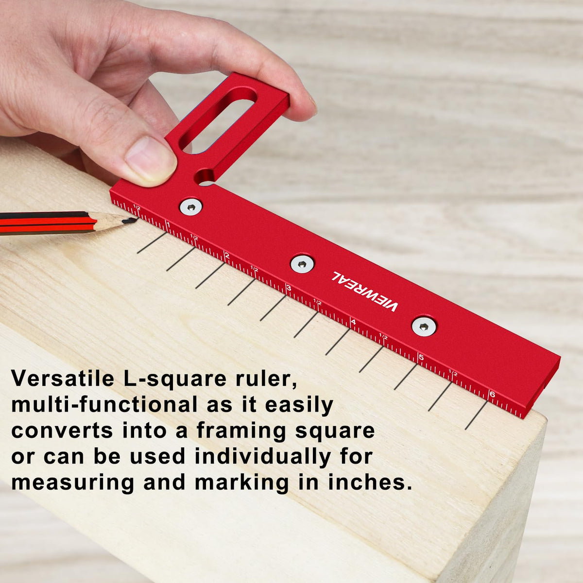 ViewReal aluminum alloy square offers durable, lightweight construction