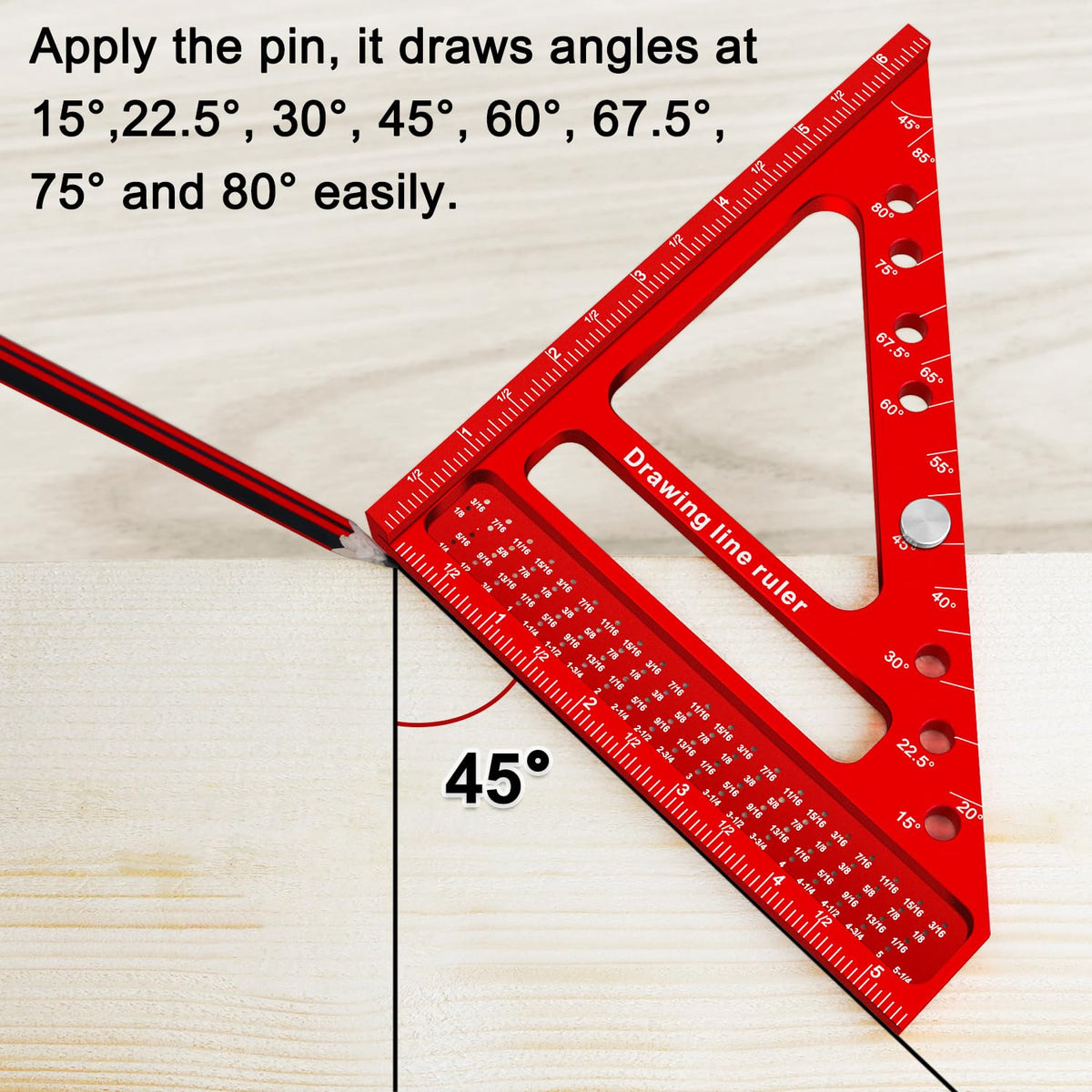 ViewReal dual-face transfer square aids marking top and side surfaces