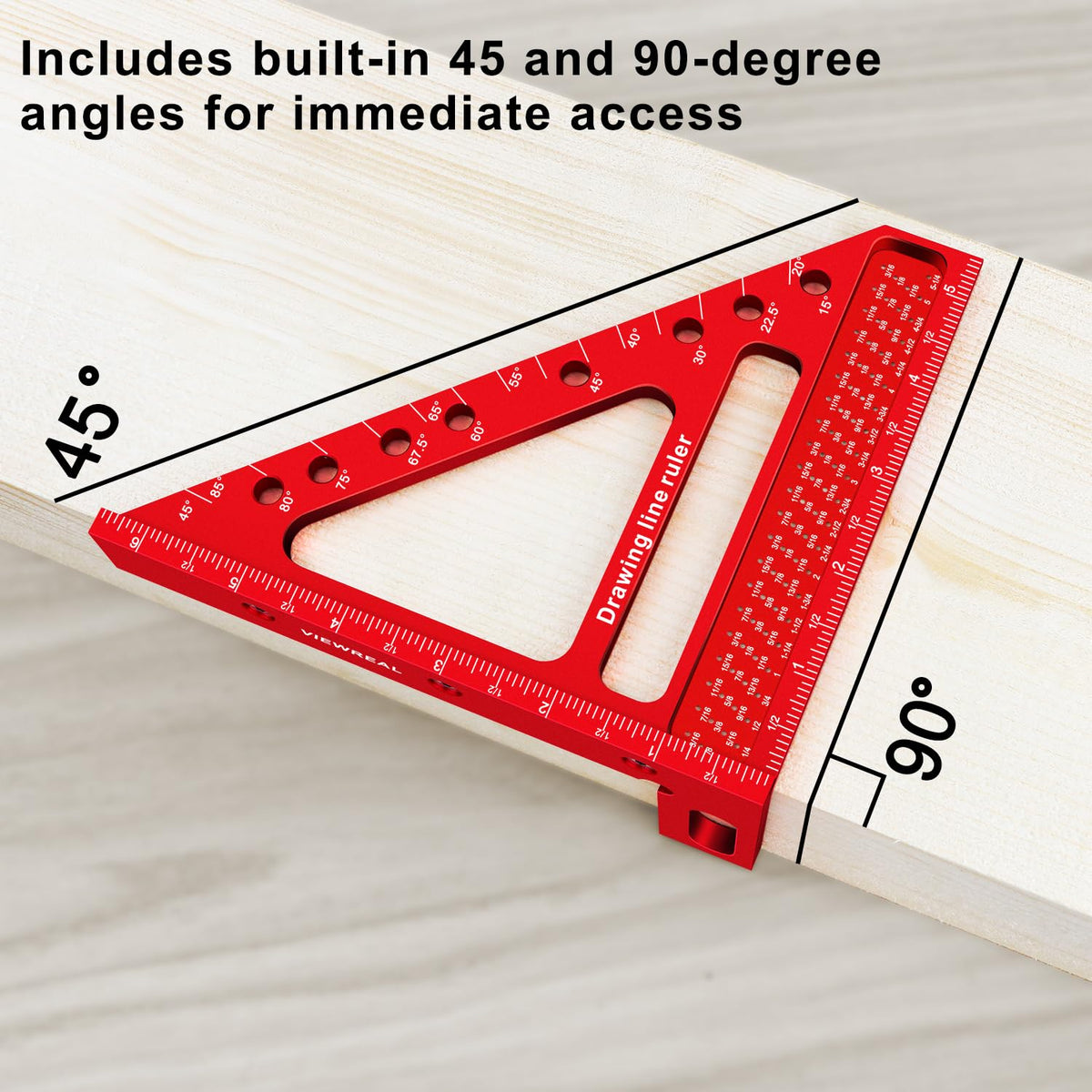 ViewReal laser-printed scale increases legibility during layout tasks