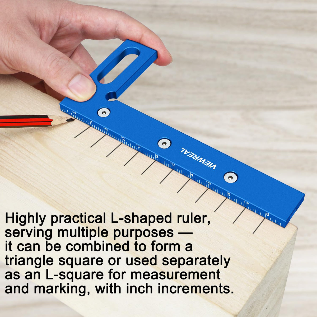 ViewReal wide-application saddle square handles wood, pipes, and more materials.
