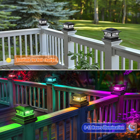Viewsun deck post light installation on wooden or vinyl posts is simple.