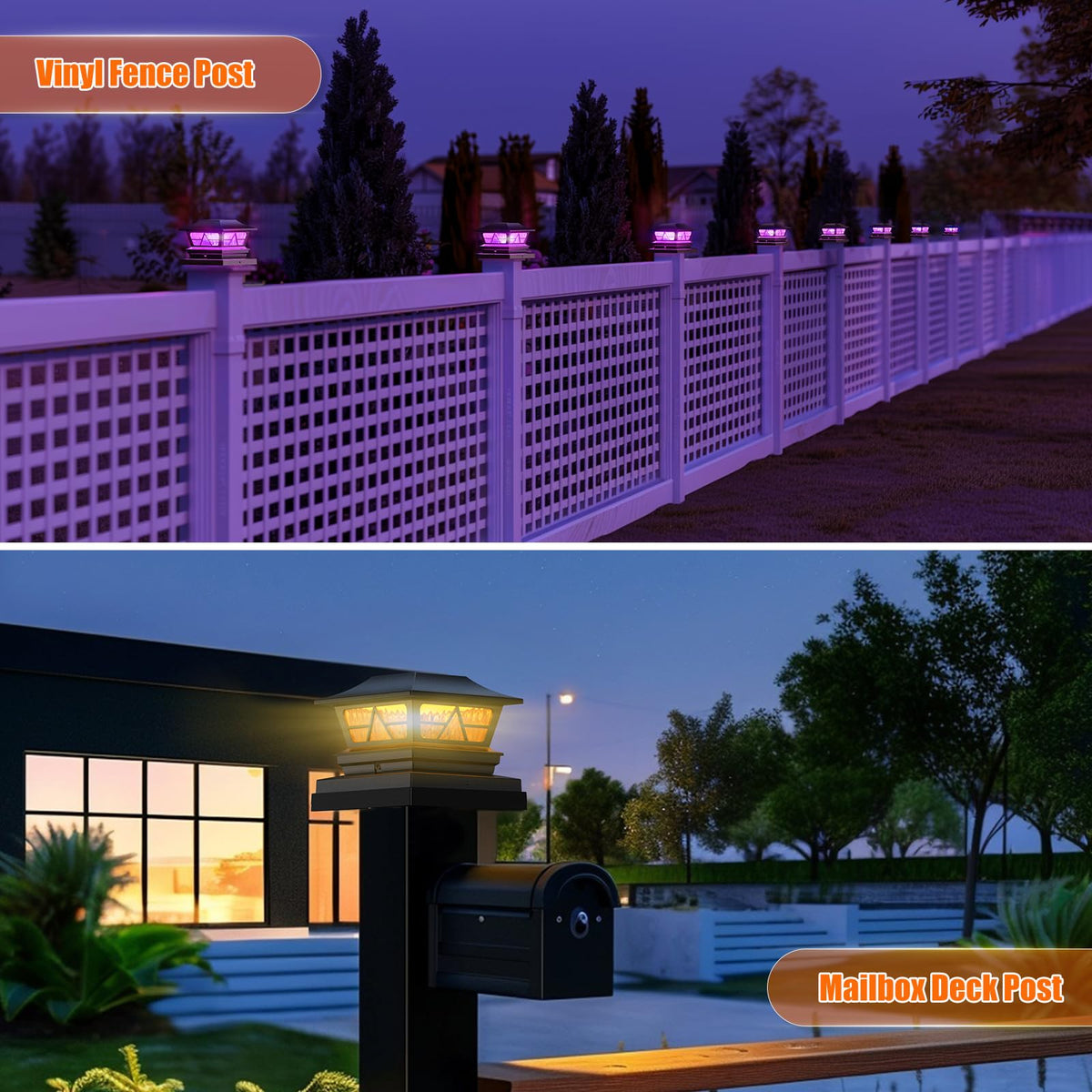 Viewsun eight-pack solar lights ready for quick outdoor setup.