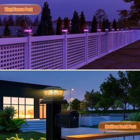 Viewsun eight-pack solar lights ready for quick outdoor setup.