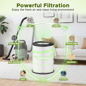Vifect VF4000 filter improves airflow for steady vacuum performance.
