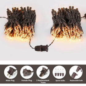 Vigdur lights sparkle with 360-degree visibility and balanced bulb spacing.