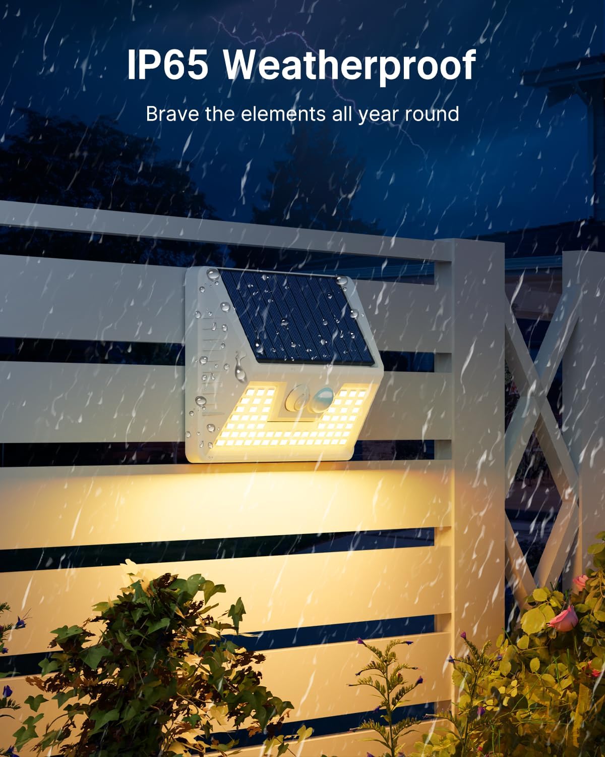 vighep 2Pack White Solar Lights guide driveway and path at night