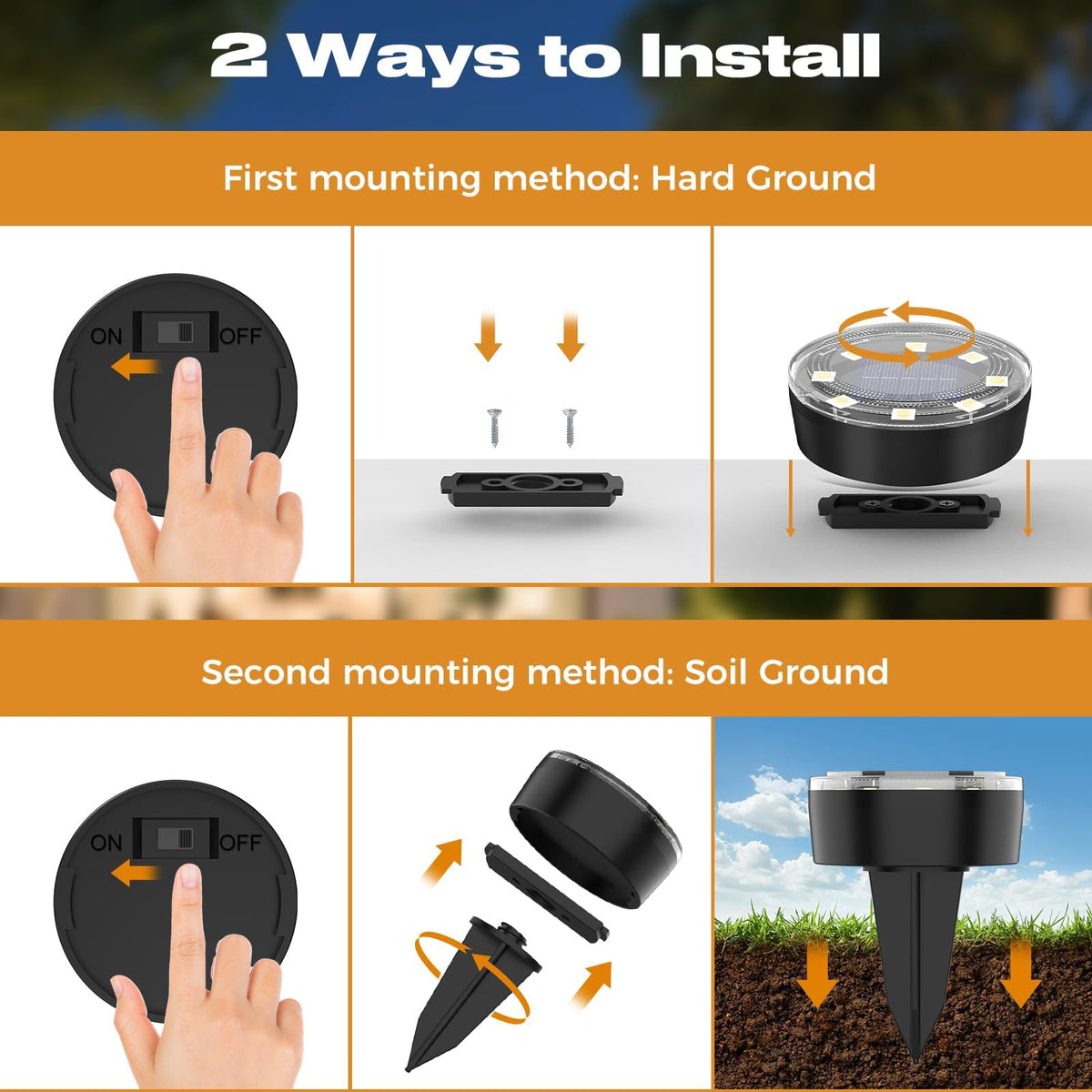 vighep flush disc lights provide mow-safe ground-level illumination