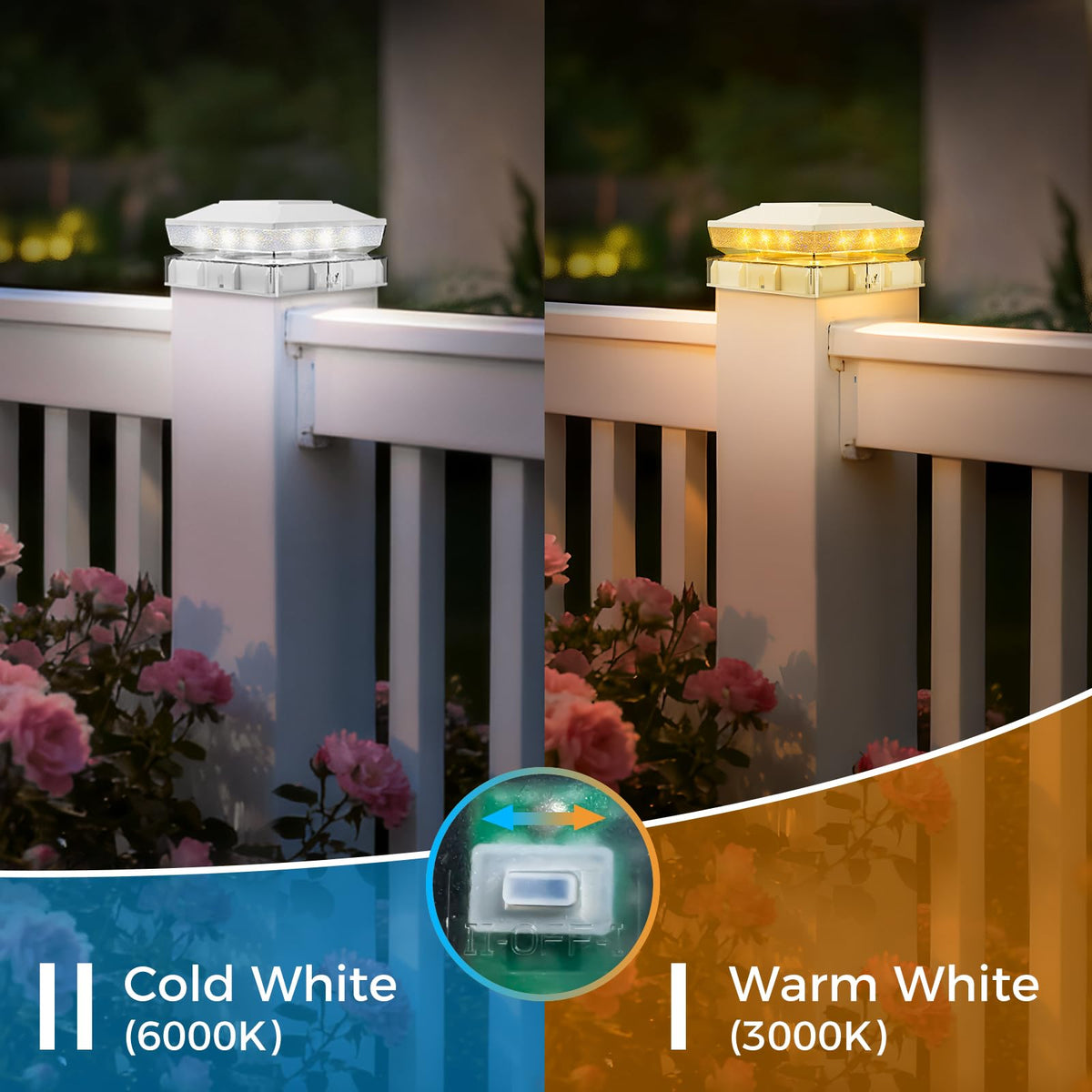 vighep warm white 3000K mode for cozy dusk lighting