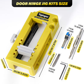Vigtayue depth gauge integrated into tool for consistent mortise depth