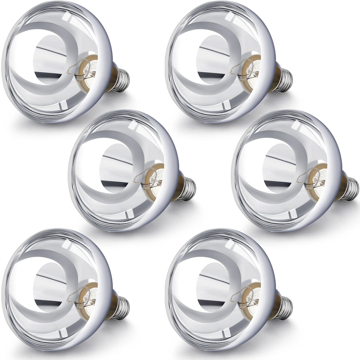 VIHOSE heat lamp bulbs six-pack for easy installation and reliable warmth.