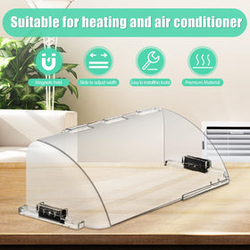 VIHOSE floor vent deflector extended to fit wider floor vents for flexible setup