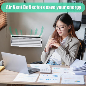 VIHOSE sidewall vent deflector directs airflow along the wall for room-wide comfort