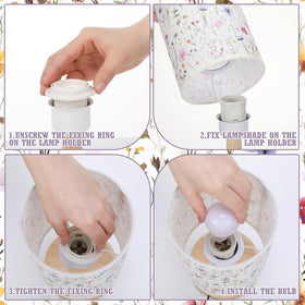 VIHOSE Wildflower kids room decor adds cozy ambient lighting.