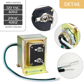 Easy install: VIIVRIA transformer mounted with screws on a standard electrical box