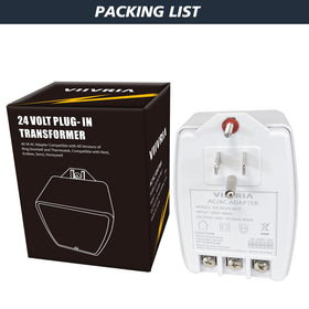 VIIVRIA 24V transformer installed beside a Ring doorbell for power