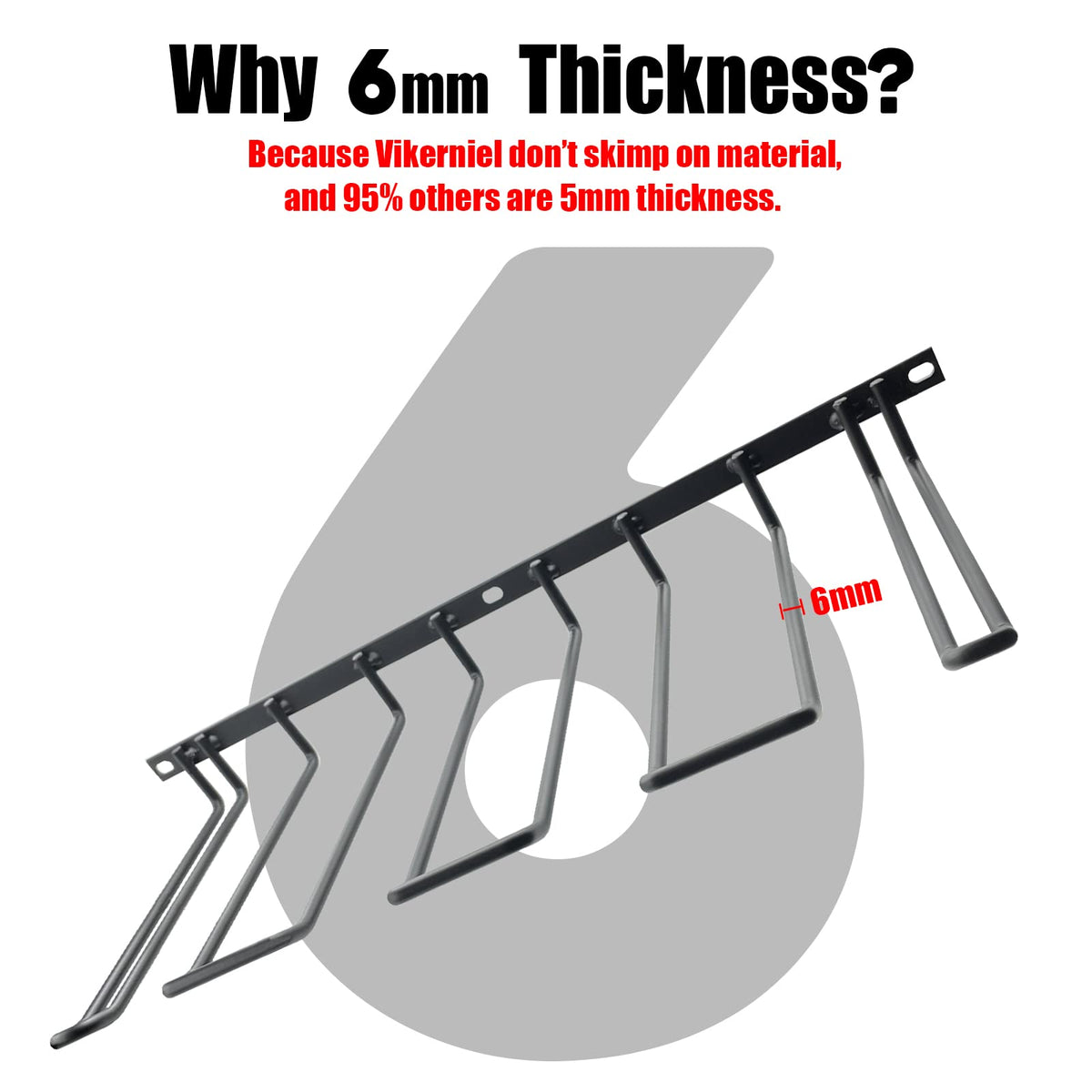 Vikerniel anti-slip arc design prevents tools from slipping.