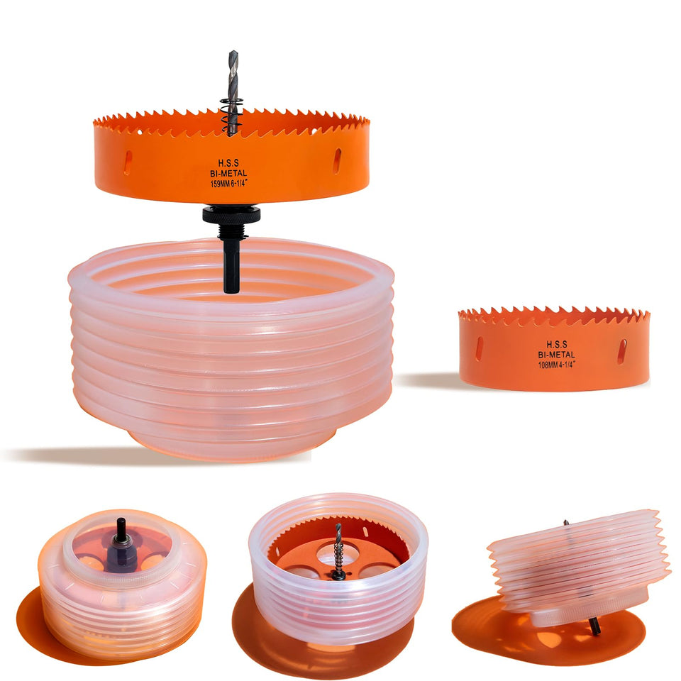 VIKITON 6-1/4 inch hole saw for recessed lighting cuts drywall precisely