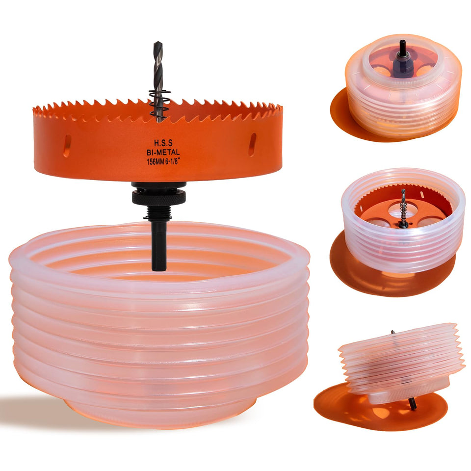 VIKITON 6-1/8 inch hole saw for precise recessed lighting cuts
