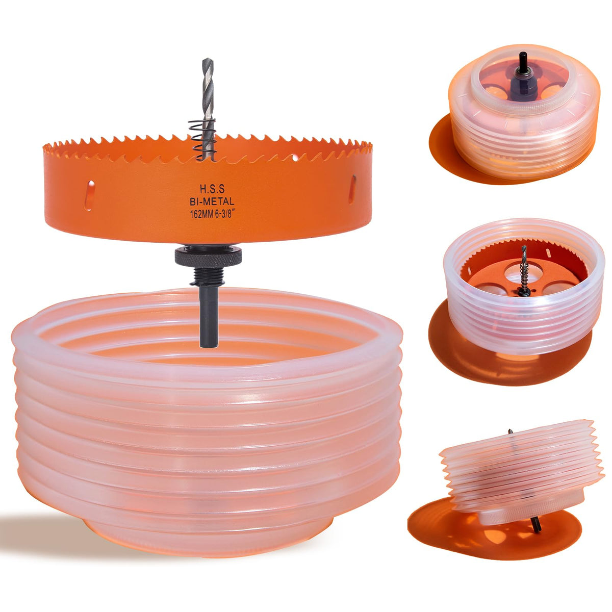 VIKITON 6-3/8 inch hole saw cutting drywall for recessed lighting