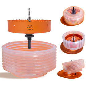 VIKITON 6-inch hole saw for precise drywall cuts and clean ceiling installations.