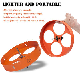 VIKITON bi-metal hole saw teeth close-up show sharp durability.