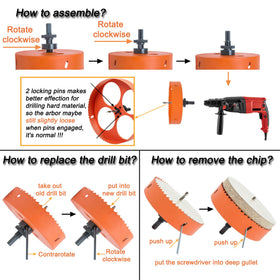VIKITON bi-metal teeth stay sharp on wood, metal, and drywall.