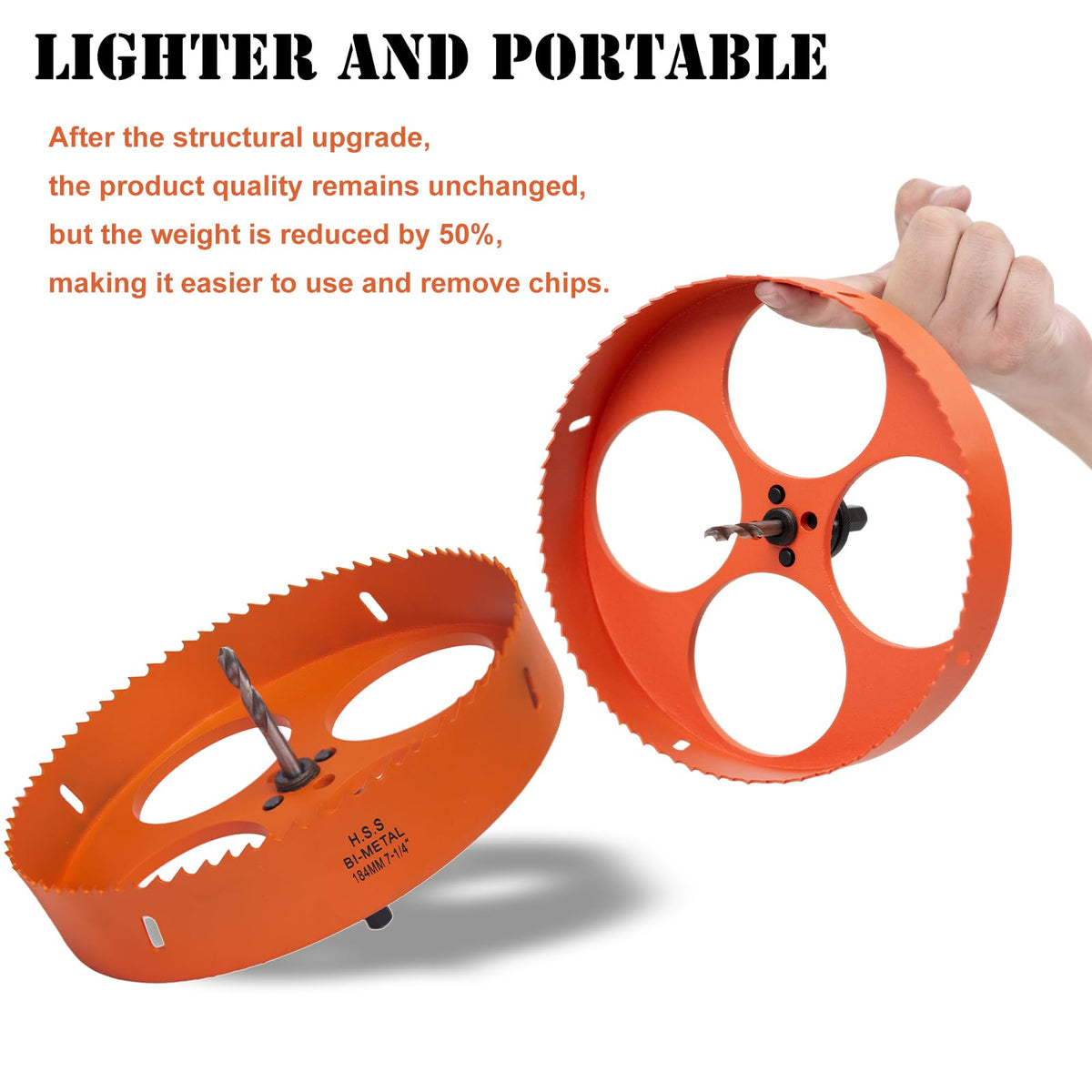 VIKITON bi-metal teeth detail highlighting durable cutting edges for longer life