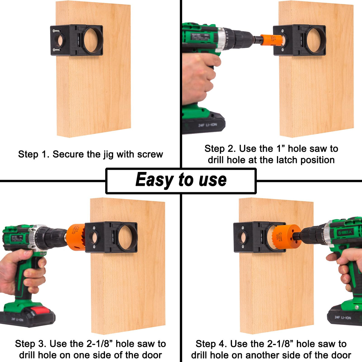 VIKITON arbor and fittings hold blades securely for stable cuts.