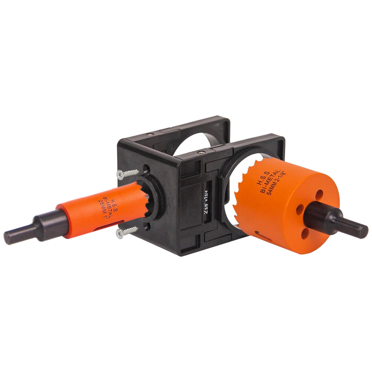 VIKITON guide jig secures the door for precise lock hole placement.