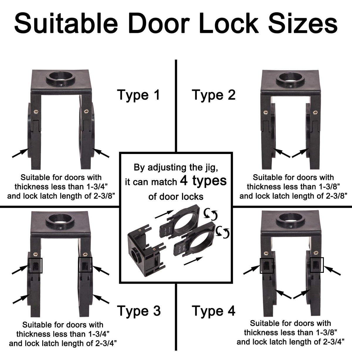 VIKITON 2-1/8-inch hole saw creates a larger latch bore.