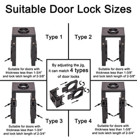 VIKITON 2-1/8-inch hole saw creates a larger latch bore.