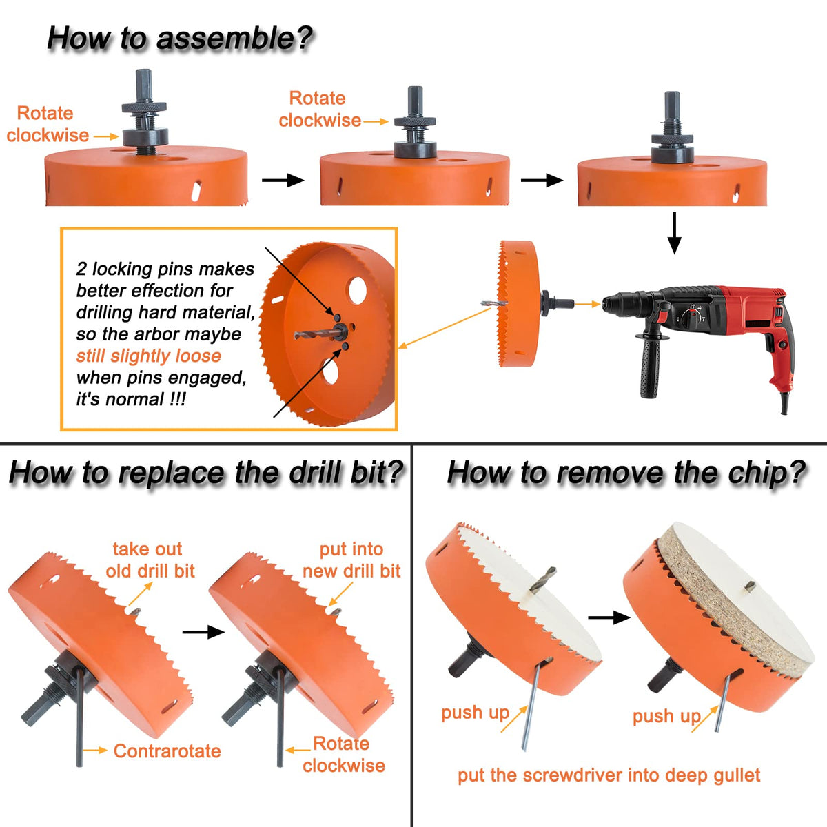 VIKITON hex key for easy tool assembly