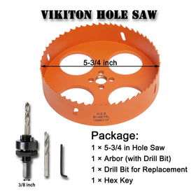 VIKITON bi-metal teeth offer durable cutting across materials.