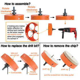 VIKITON 5-3/4 inch hole saw delivers a smooth, flat drilling edge.