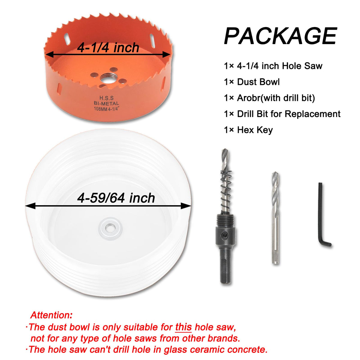 VIKITON arbor for hole saw ensures secure mounting