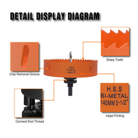 VIKITON kit includes spare drill bit and hex key for maintenance.