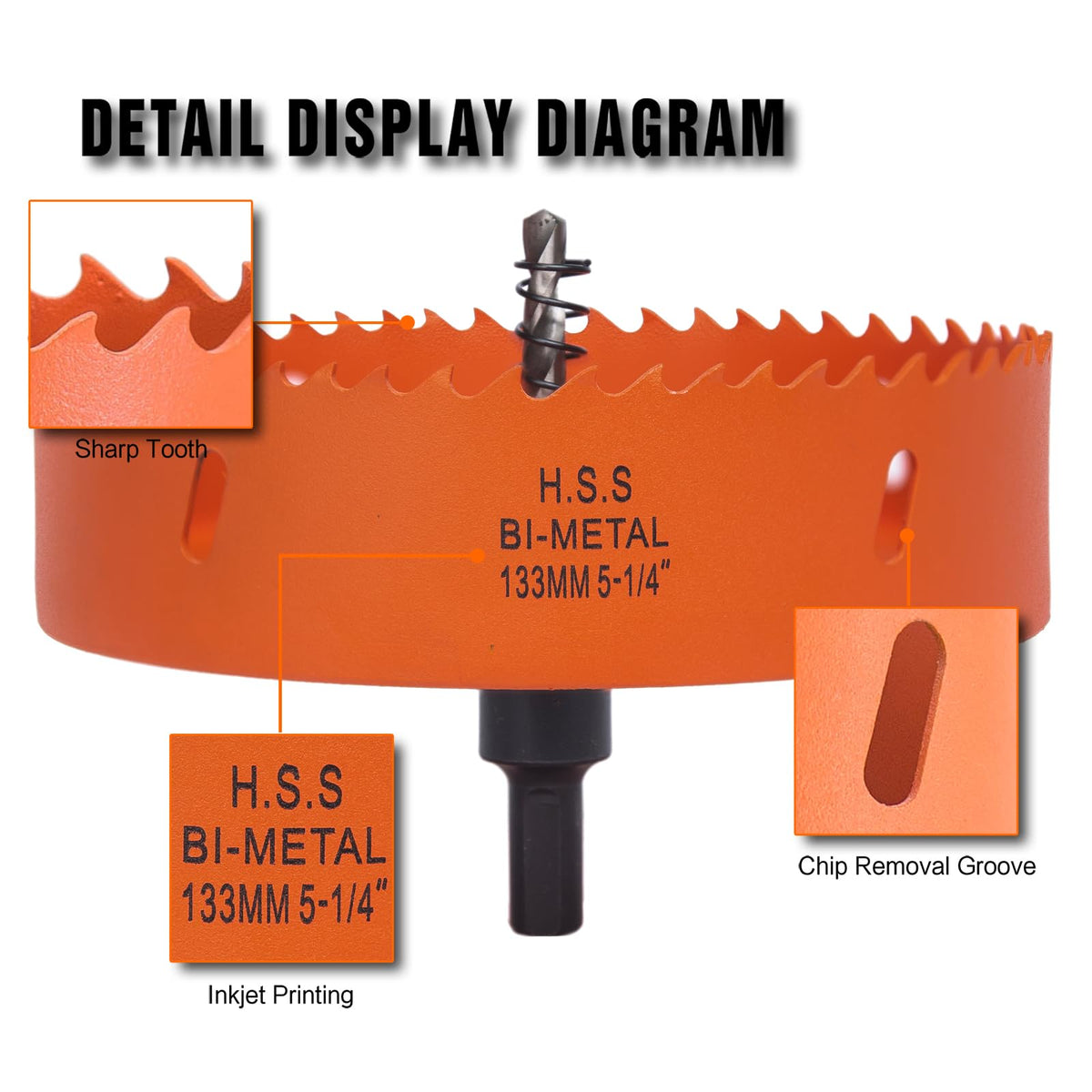 VIKITON replacement drill bit and hex key included