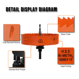 VIKITON replacement drill bit delivering sharp, durable cutting