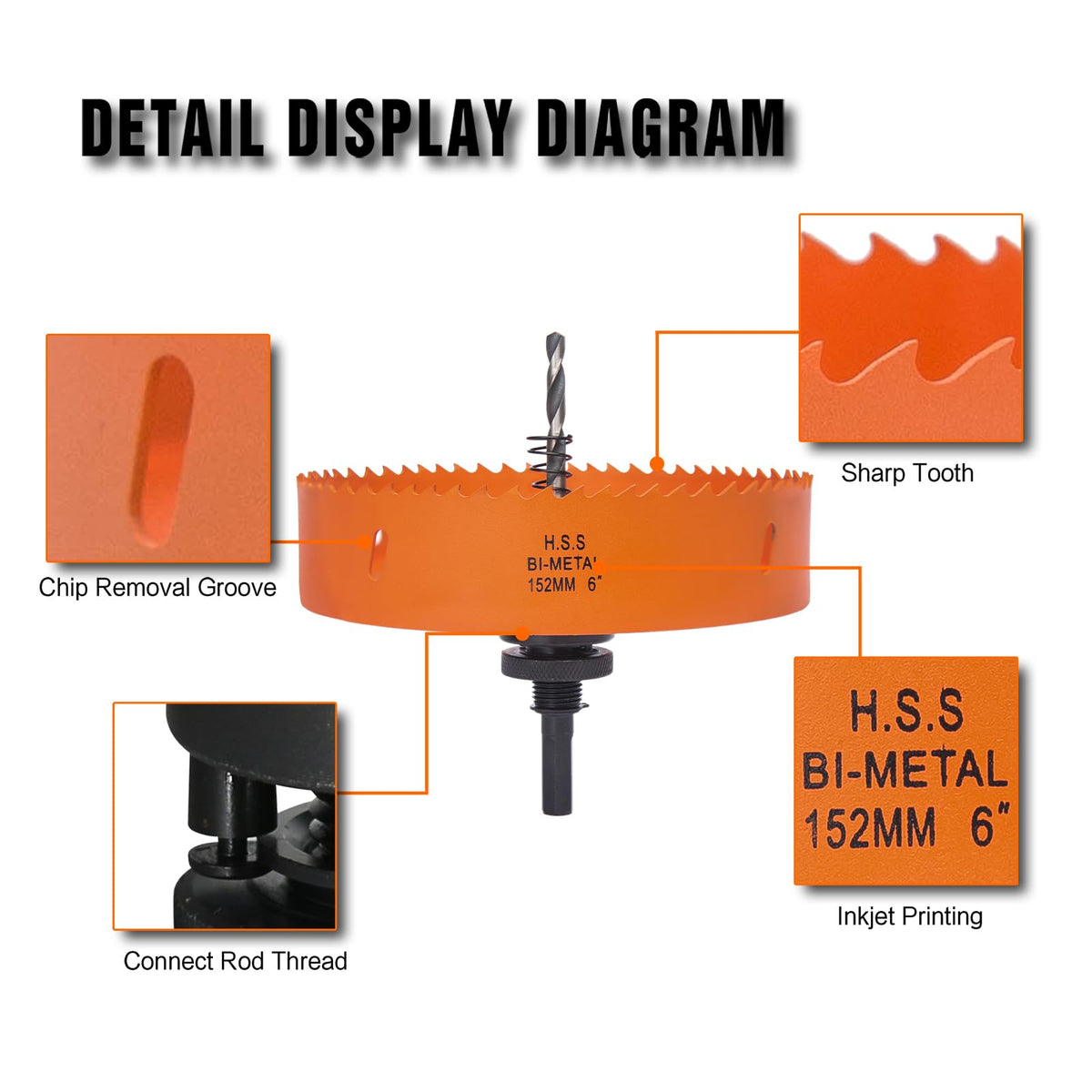 VIKITON replacement drill bit supports continued cutting performance.
