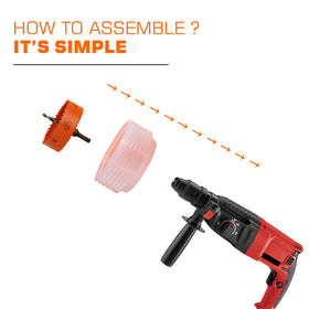 VIKITON kit works with wood, metal, and plastic applications