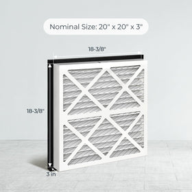 Vilaso 20x20x3 MERV 13 galvanized mesh reinforces durable construction