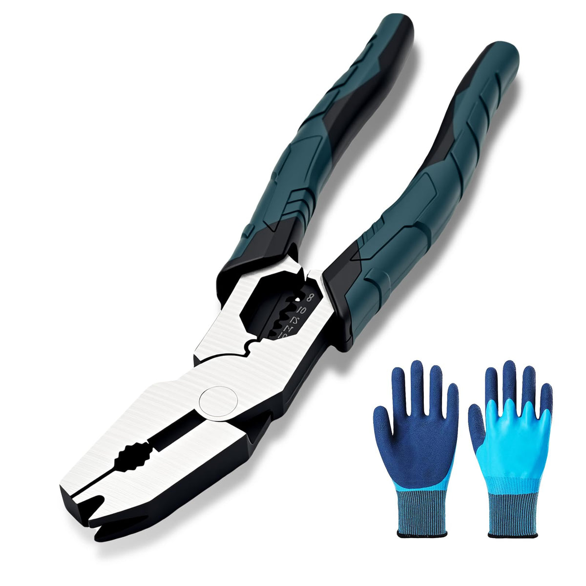 Vilenga 9-in-1 cutting pliers with V-shaped head for versatile wire work
